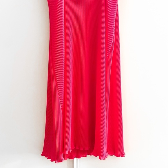 Zara Lettuce Hem Pleated Mini Dress - Picture 5 of 9